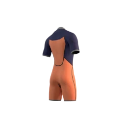 Mystic Marshall 3/2 Frontzip Shorty Mens Wetsuit 2024 -Aqua Glide Shop Shorty inside back 600x600 1